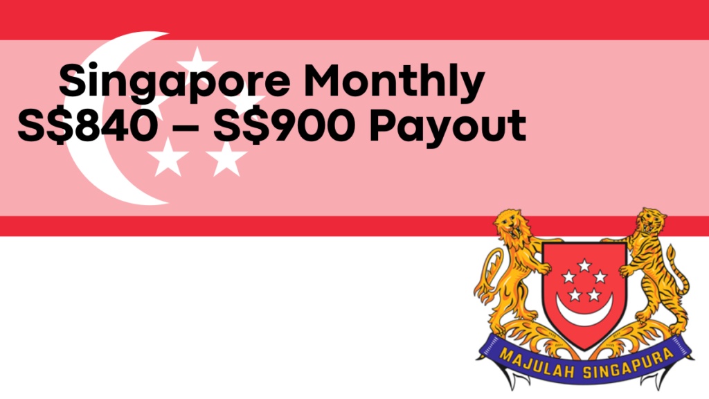 Singapore Monthly S$840 – S$900 Payout, Check Eligibility, Conditions, and Dates